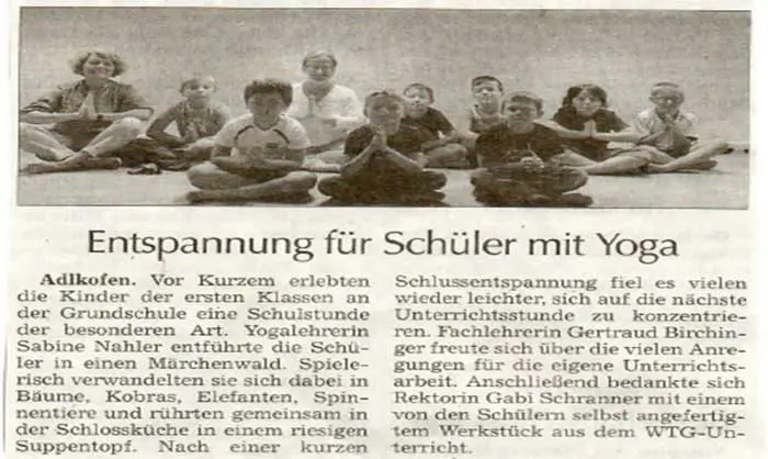 Yoga für Schüler